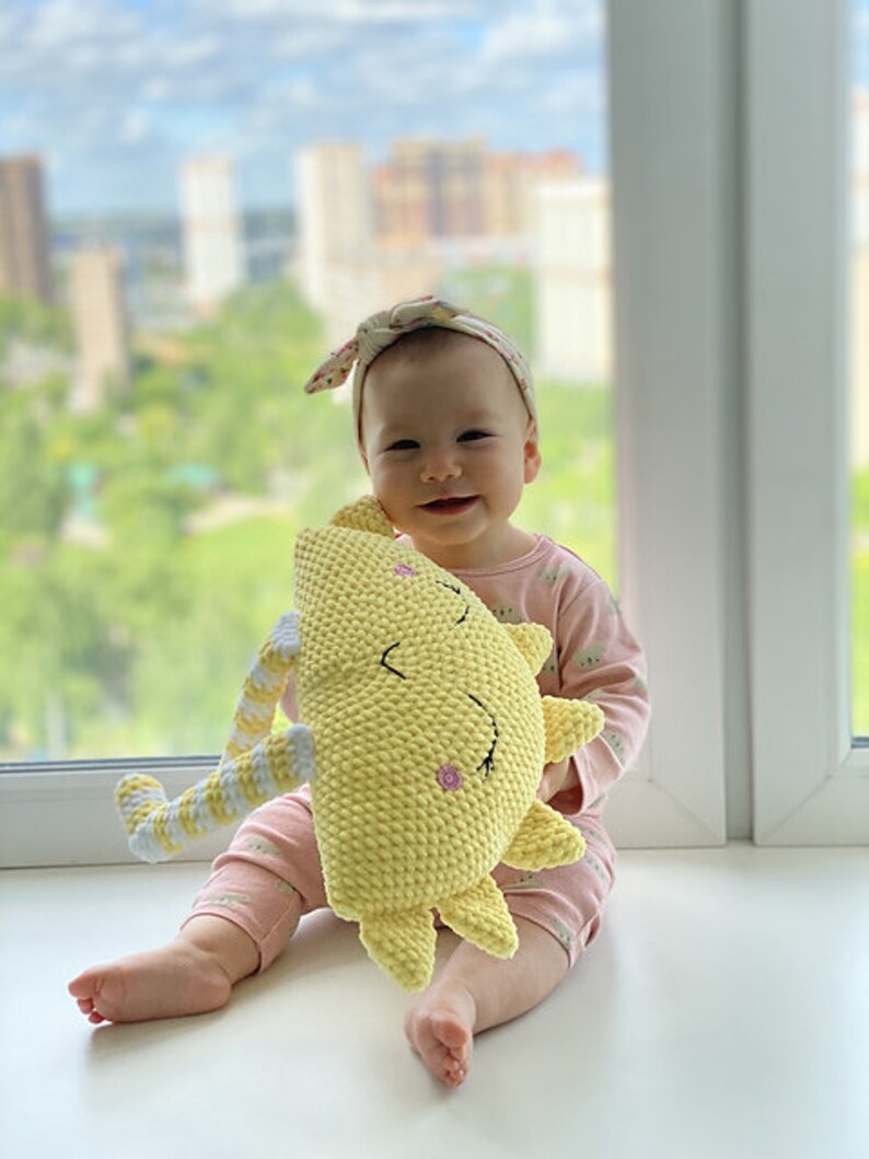 Crochet Pillow Sun Amigurumi Pattern/ Baby Pillow Pattern / Etsy