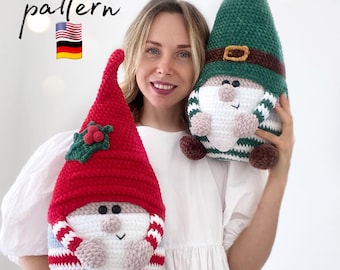 Crochet Christmas Gnome Pattern: Amigurumi Plush Gnomes (PDF Pattern)