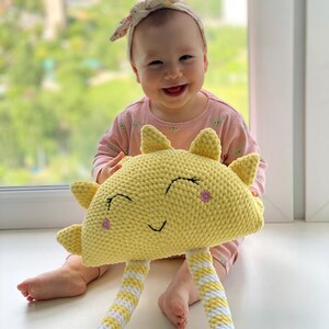 Crochet pattern Sun Pillow (PDF pattern). Beginner-Friendly Amigurumi Cushion. Crochet decorative plush pillow. Handmade nursery decorations