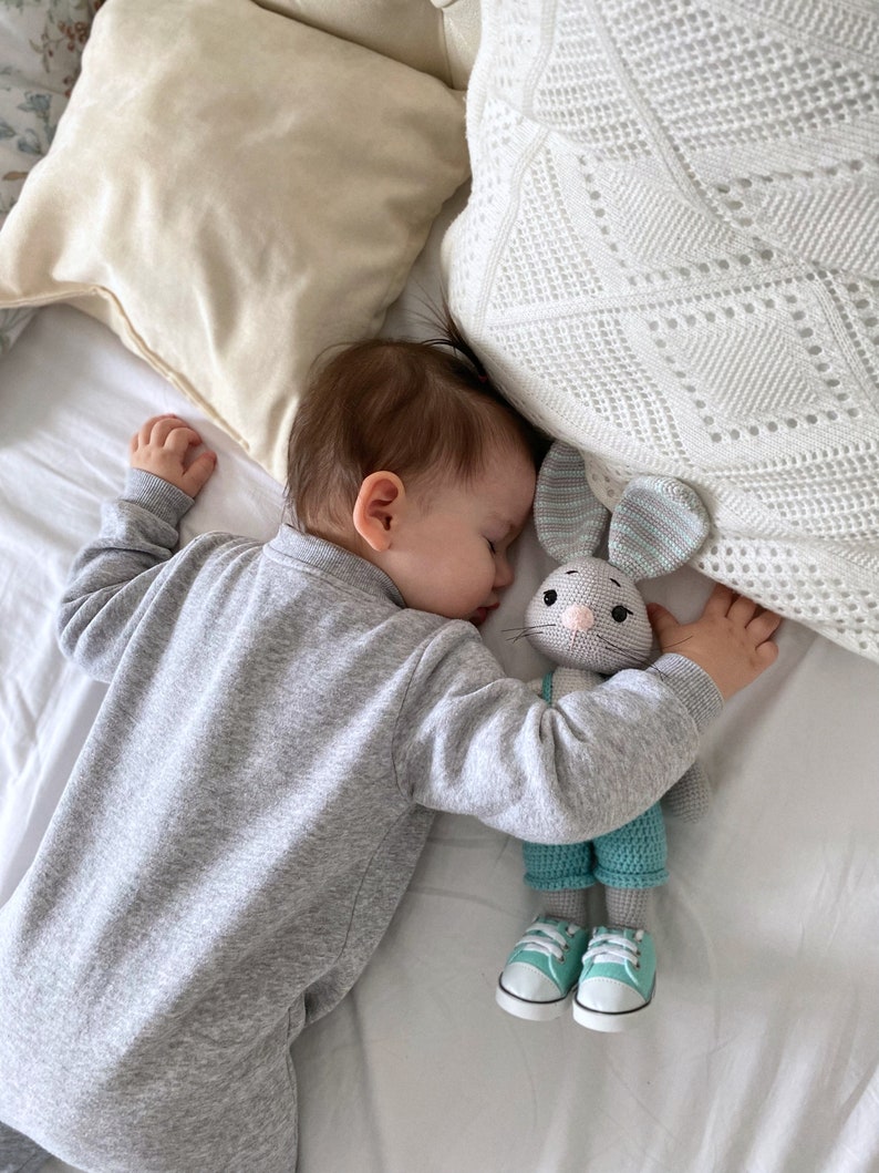 Crochet Bunny pattern. Amigurumi Bunny pattern. PDF pattern. Amigurumi rabbit toys pattern. Stuffed doll bunny. Crochet doll pattern. DIY image 5
