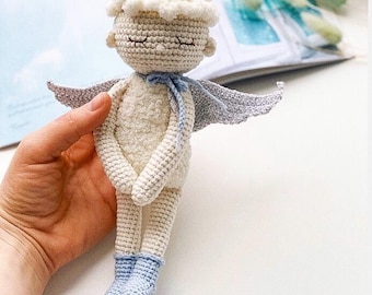 Crochet Angel Doll Pattern: Amigurumi Guardian Angel DIY Gift (PDF)
