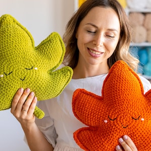 Crochet Maple Leaf Pillow Pattern: Fall Decor PDF Tutorial (Beginner Friendly) image 12
