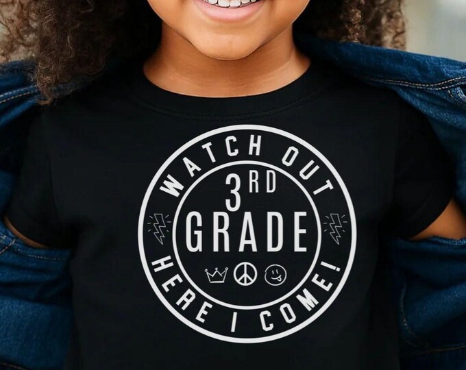 3rd Grade SVG: Back To School Shirt Design (Digital Download)