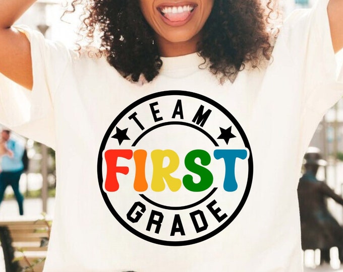 Team First Grade Svg, 1st Grade Squad Svg, First day of School Svg, Back To School Svg, Teacher Svg, school Svg, teacher png File