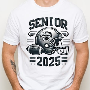 Football Senior 2025 SVG: Graduation Shirt Design (Digital Download)