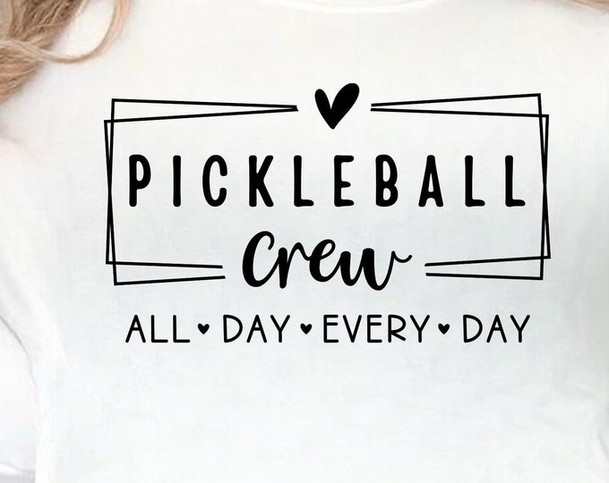 Pickleball Crew SVG: Matching Shirts Design (Digital Download)