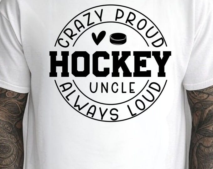 Funny Hockey Uncle SVG, Game Day Design (Digital Download)