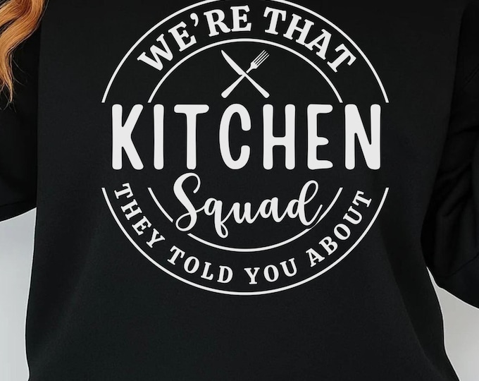 Kitchen Squad svg, Restaurant Squad svg, Restaurant Team svg,  Server Team SVG, Kitchen Crew Cut File, Cafe Staff SVG, Cook Team SVG