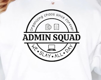 Admin Squad SVG PNG, Office Squad svg, Teacher Svg, Secretary Svg, Coworker Svg, Admin Squad Svg, Back To School Svg, School Secretary Svg
