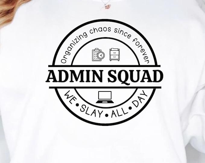 Admin Squad SVG PNG, Office Squad svg, Teacher Svg, Secretary Svg, Coworker Svg, Admin Squad Svg, Back To School Svg, School Secretary Svg