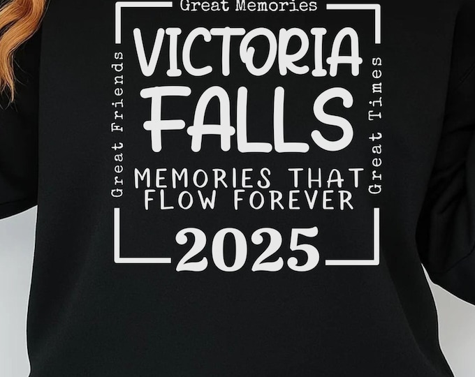 Victoria Falls 2025 Family Trip SVG: Africa Adventure (Digital Download)