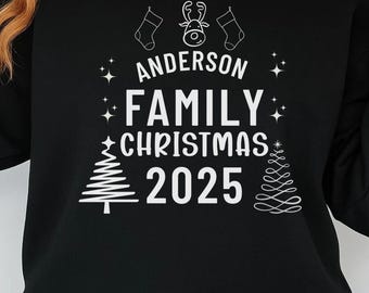 2025 Family Christmas SVG, Matching Shirts Design (Digital Download)