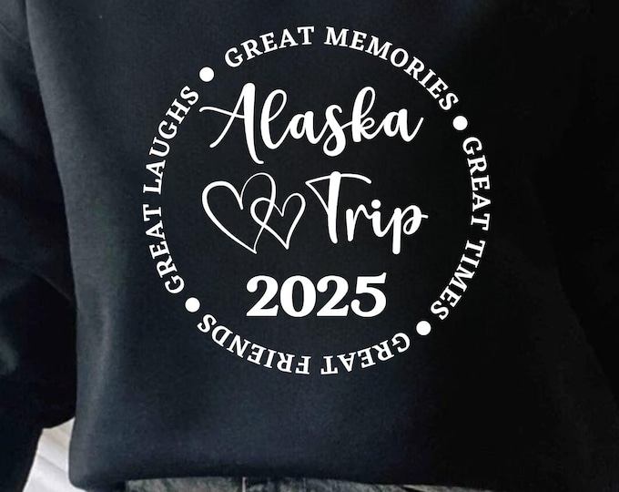 Alaska Trip 2025 SVG PNG: Family Vacation Matching Shirt (Digital Download)