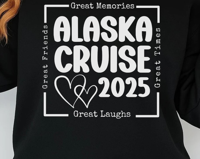 Alaska Cruise 2025 SVG: Family Vacation Matching Shirts (Digital Download)