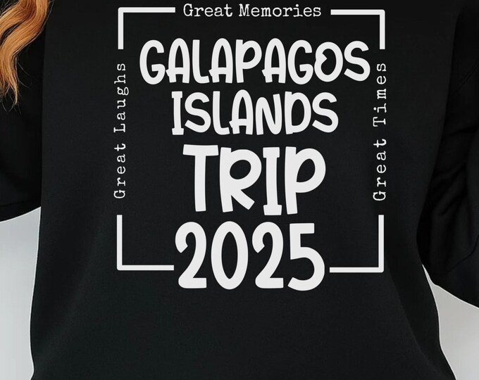 Galapagos Islands 2025 Trip SVG: Family Vacation Design (Digital Download)