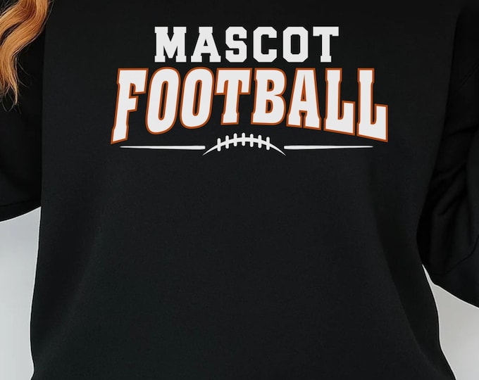 Football Team Shirt Svg Png Template, Cricut Silhouette Design (Digital Download)