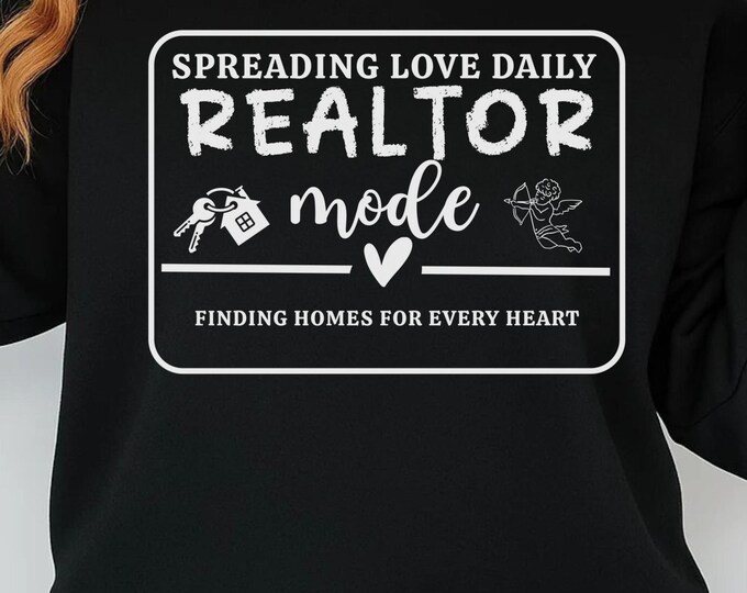 Valentine Realtor Mode SVG PNG, Cupid Real Estate Team Shirt (Digital Download)