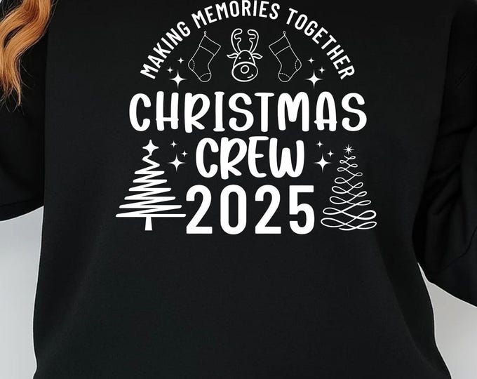 Christmas Crew 2025 SVG, Family Matching Shirt Design (Digital Download)