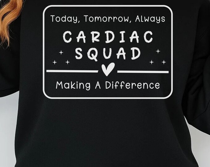 Cardiac Crew SVG PNG, Nurse Doctor Heart Design (Digital Download)