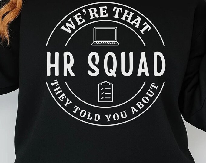HR Squad SVG, Funny Office Team Design (Digital Download)