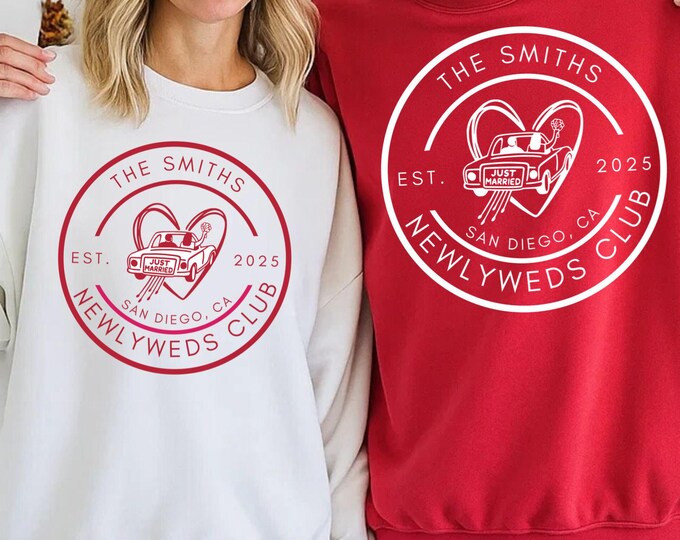 Just Married 2025 SVG, Couples Matching Shirts (Digital Download)