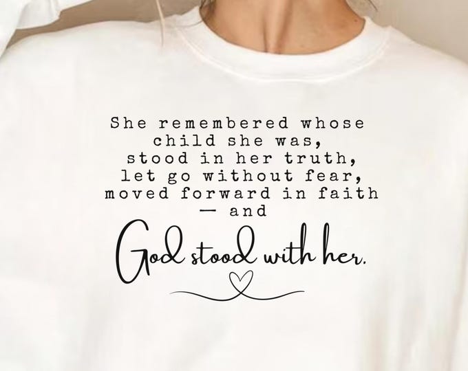 God stood with her svg, Game Changer Svg, She Remembered Who She Was Svg