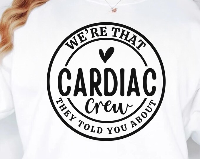 Cardiac Crew SVG, Nurse Heart Design (Digital Download)