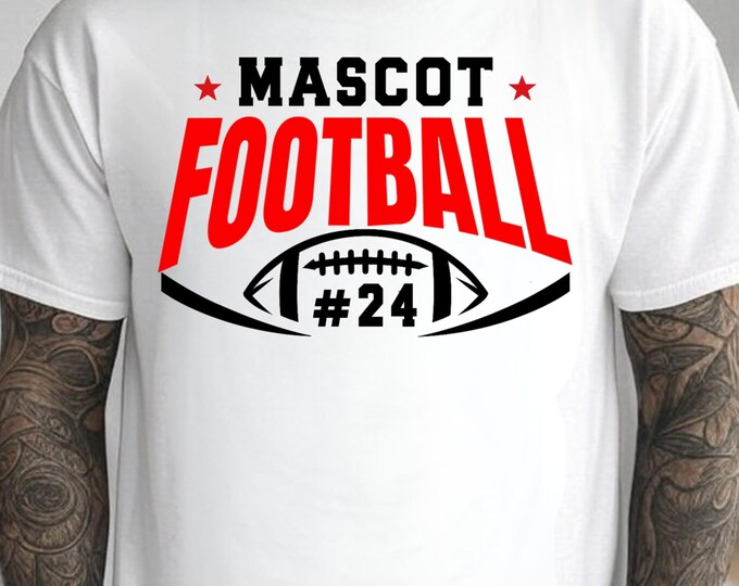 Football Team SVG: Custom Logo, Mascot Design (Digital Download)