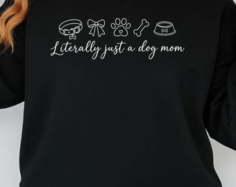 Einfach nur eine Hundemama (SVG), Design für ein Hundemama-Shirt, Pfotenabdruck für Hundeliebhaber (SVG), Niedliche Haustiermama (PNG für Cricut)