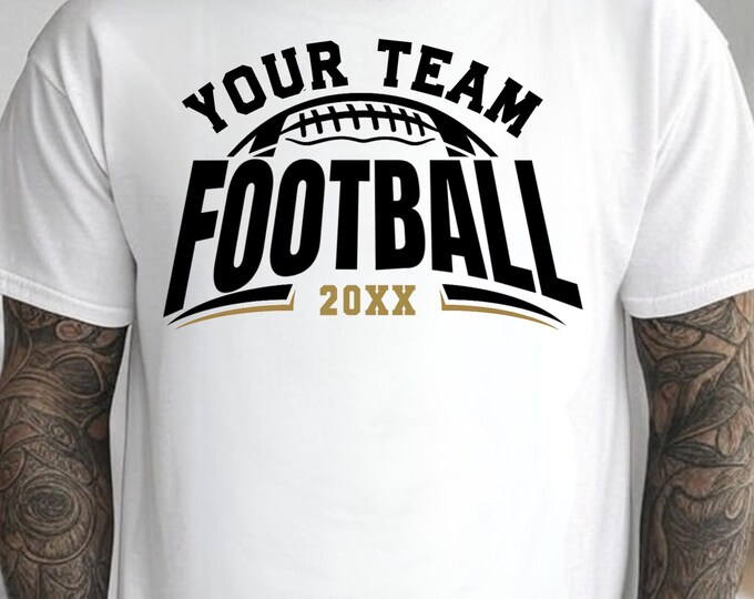 Football Team SVG: Custom Logo, Mascot Design (Digital Download