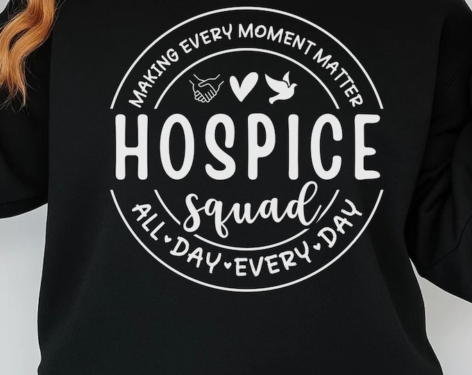 Hospice Squad SVG PNG, Nurse Caregiver Design (Digital Download)