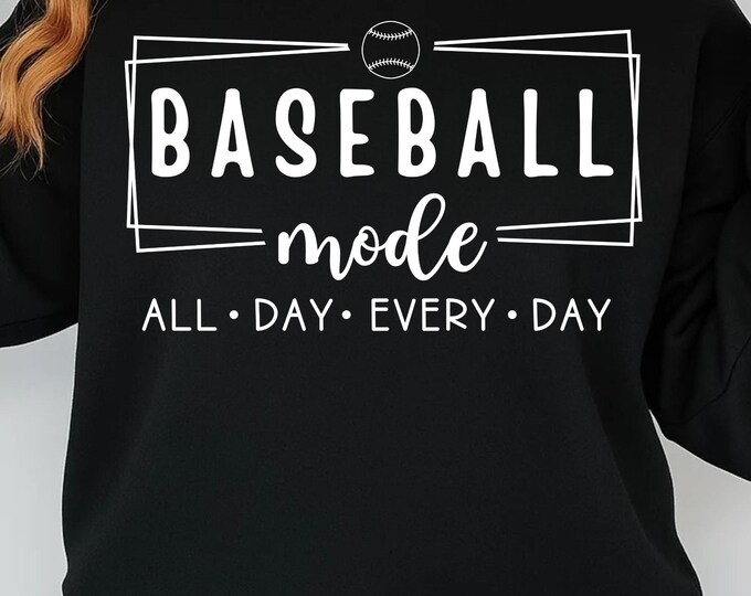 Baseball Mom SVG: Game Day Shirt Design (Digital Download)