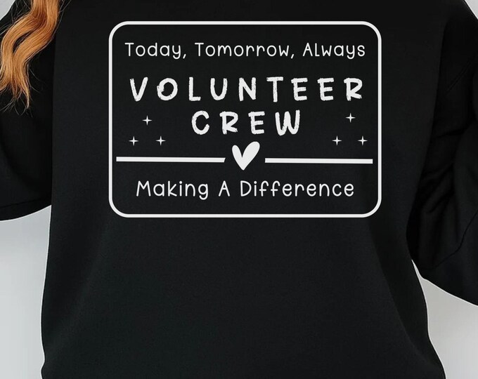 Volunteer Crew SVG: Church, Firefighter, Teacher Design (Digital Download