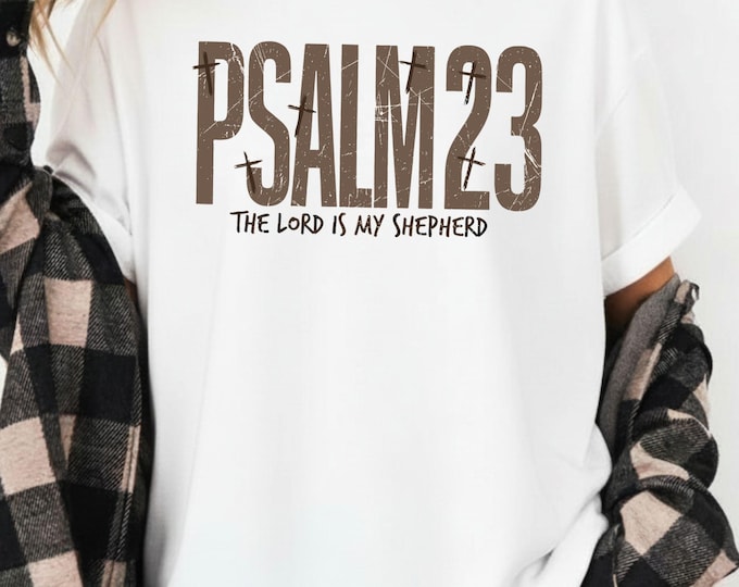 Psalm 23 SVG, Christian Faith, Jesus Love (Digital Download)