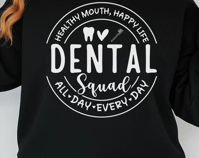 Dental Squad SVG PNG, Dentist, Dental Hygienist Svg, Dental Assistant Svg, Dental Svg, Dental Hygienist Shirt Png, Dental Assistant Png