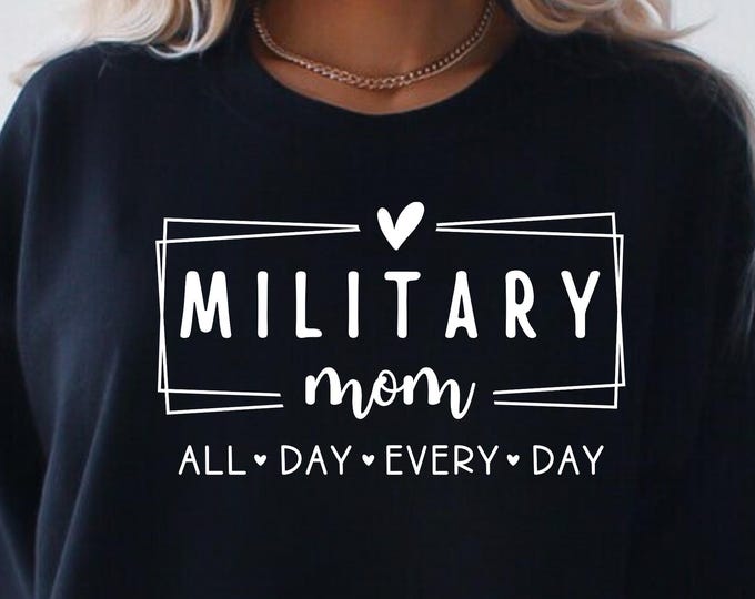 Military Mom SVG PNG, Patriotic Army Air Force Navy (Digital Download)