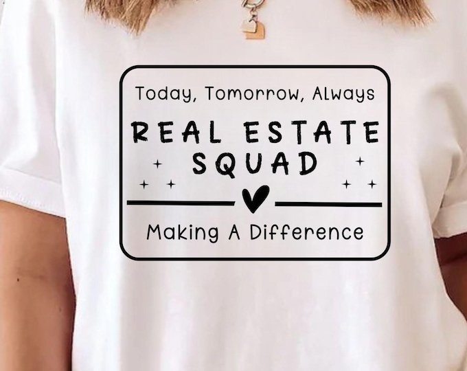 Realtor Office Squad SVG: Appreciation Gift, T-Shirt Design (Digital Download)