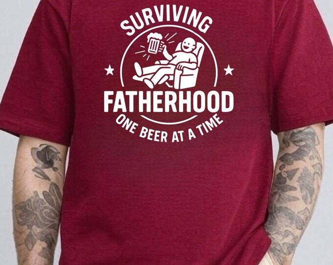 Funny Dad SVG: Surviving Fatherhood Design (PNG, PDF)