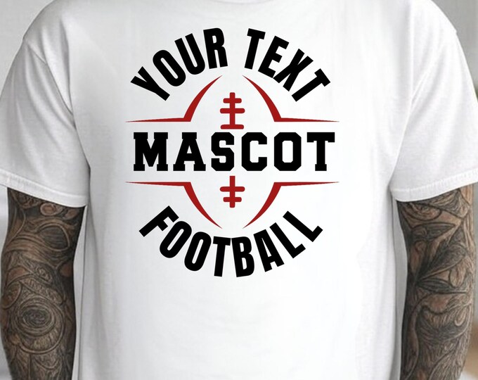 Football Team SVG: Custom Logo, Mascot Design (Digital Download