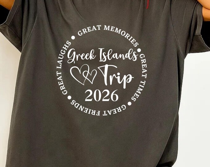 Greek Islands 2026 Family Trip SVG PNG (Digital Download)