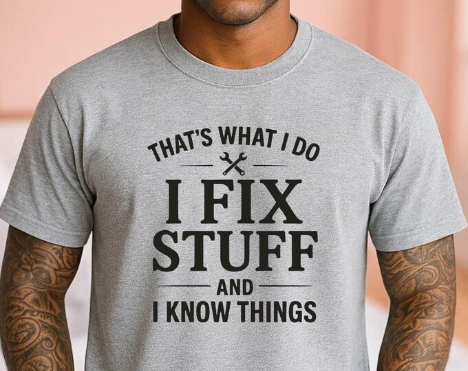 Funny Dad Fix Stuff SVG, Father's Day Gift (Digital Download)