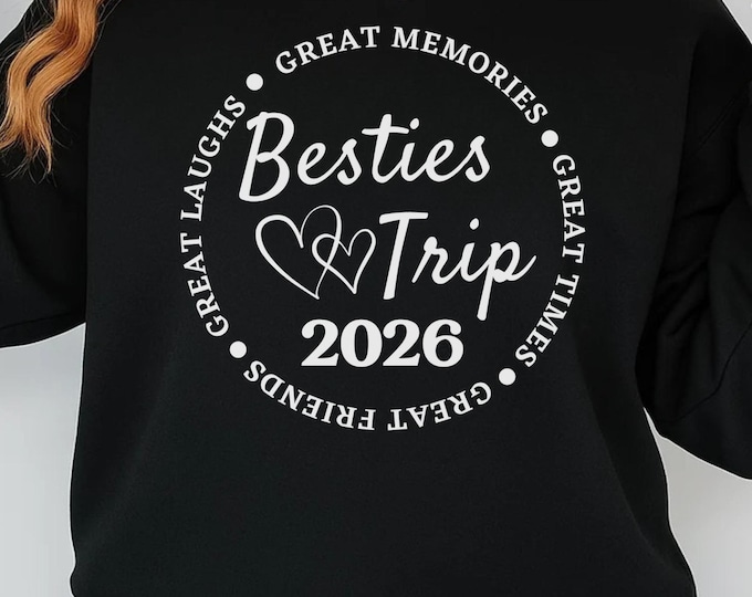 Besties Trip 2026 SVG: Friends Vacation Design (Digital Download)