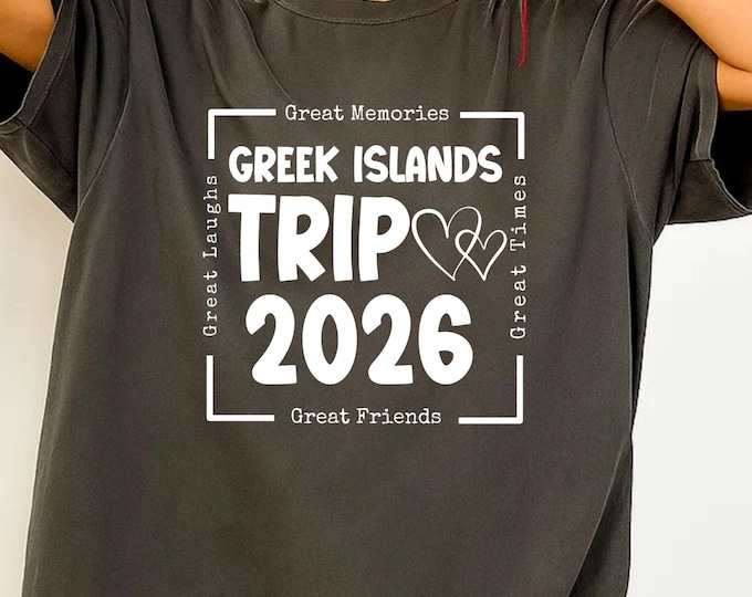 Greek Islands Trip 2026 SVG: Family Vacation Design (Digital Download)