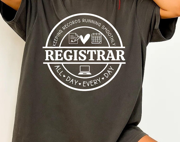Registrar SVG: School Counselor, Nurse, Secretary Gift (Digital Download)