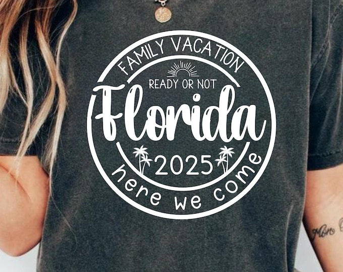 Florida Family Vacation SVG: Miami Beach Trip Shirt Design (Digital Download)