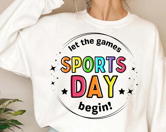 Sports Day SVG: Teacher Shirt, School Game Day (Digital Download)