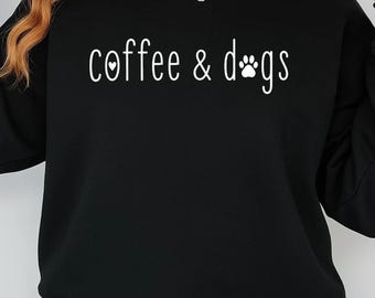 Kaffee und Hunde SVG, Kaffee für Hundeliebhaber SVG, T-Shirt-Design mit Pfotenabdruck, Niedliches PNG-Design für Tierliebhaber (Cricut)