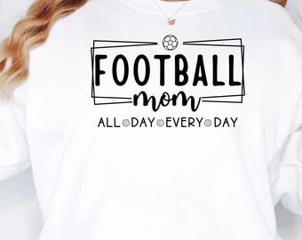 Arquivo SVG para mãe de jogador de futebol, arquivo SVG para mãe de jogador de futebol americano, arquivo SVG para futebol, arquivo SVG para bola de futebol, arquivo SVG para camiseta de mãe de jogador de futebol americano, arquivo SVG para esportes, presente para mãe, arquivo de corte digital PNG para Cricut