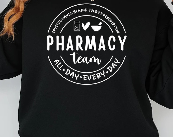 Funny Pharmacy Team SVG PNG: Pharmacist Gift (Digital Download)