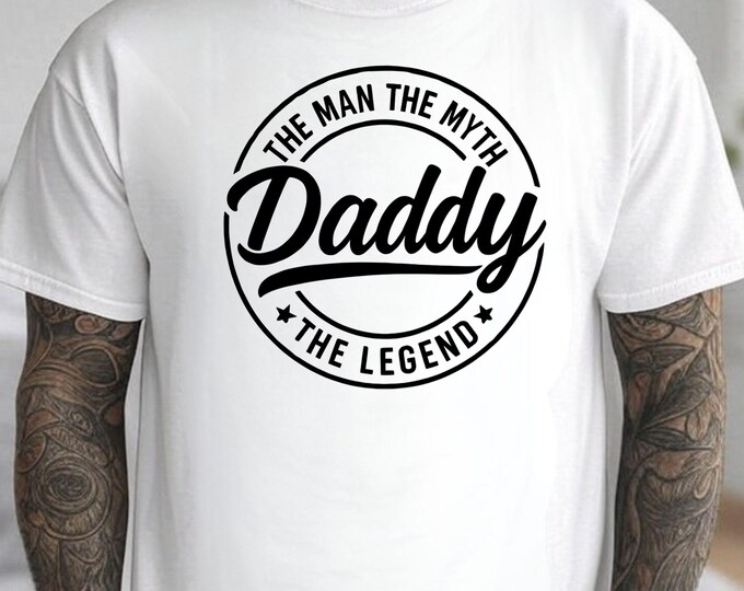 Dad Man Myth Legend SVG, Father's Day PNG (Digital Download)